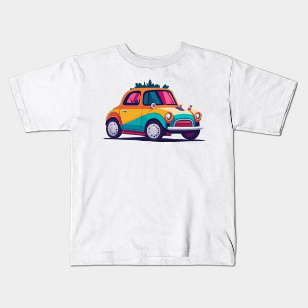 Colorful Car Kids T-Shirt by SpriteGuy95